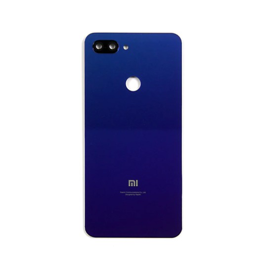 Tampa Traseira+Lente da Câmera Xiaomi Mi 8 Lite Azul Aurora